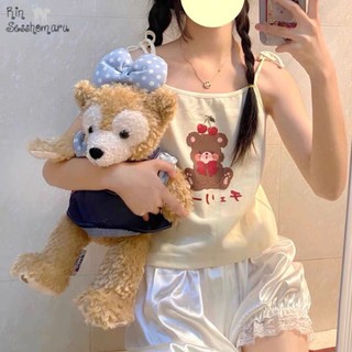 🍒áo gấu 2 dây sexy 🍒 cotton thun cực mát
