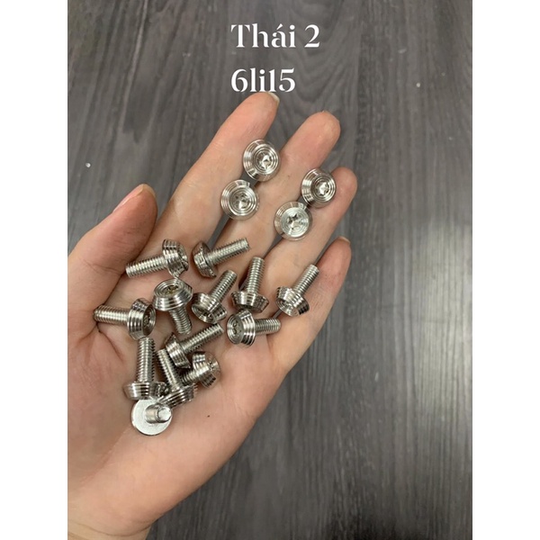 Ốc 6ly10 6ly15 6ly20 inox salaya mẫu dù mới