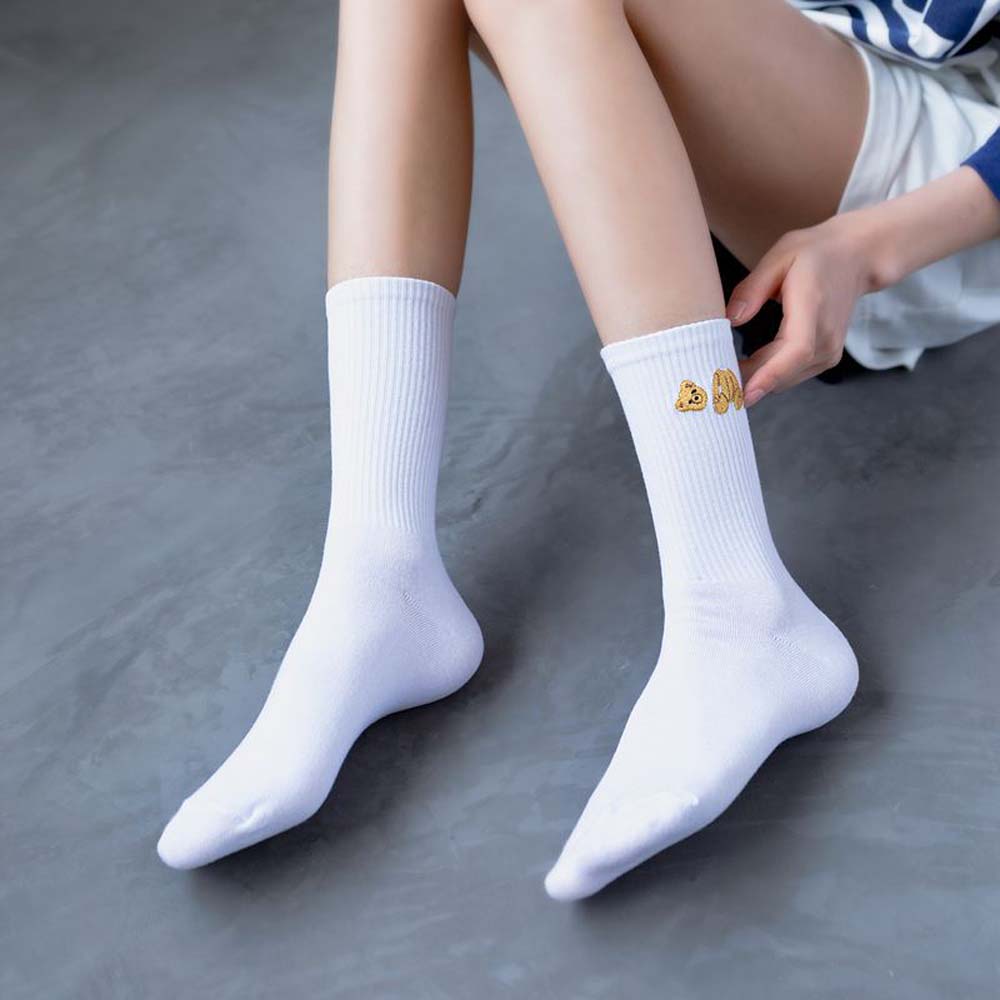 Vớ Thêu Hình Gấu Thời Trang Trẻ Trung Cho Nữ