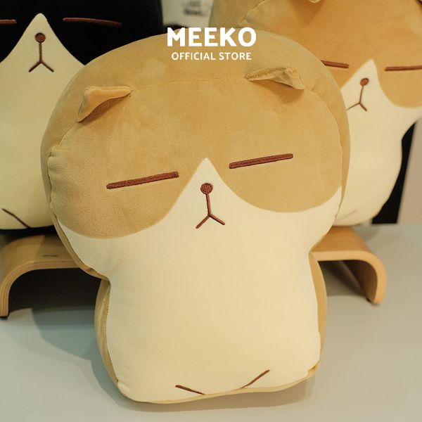 Gấu bông hình mèo bánh mì dễ thương Bami Cat chất vải mềm mịn size 40cm MEEKO