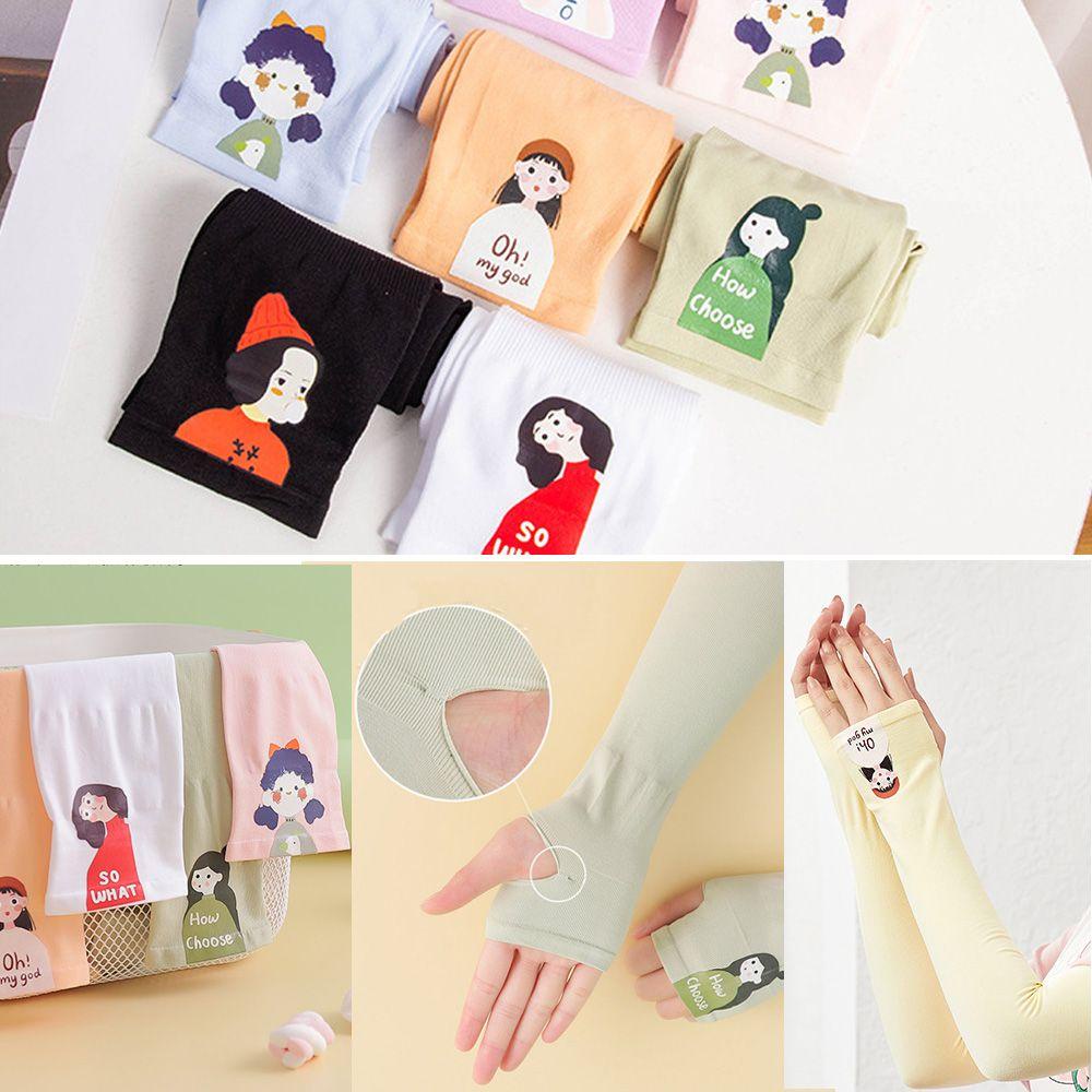 ESPO Găng Tay Chống Nắng Bằng Lụa Lạnh Bảo Vệ Ngón Tay Khi Lái Xe