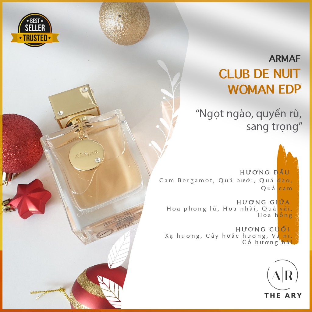 The Ary - Nước Hoa Nữ Ngọt Ngào, Sang Trọng Armaf Club De Nuit Woman EDP | Thế Giới Skin Care