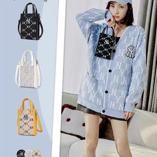 Túi cầm tay đeo chéo unisex nam nữ MLB Monogram hình chữ nhật dáng đứng size 18