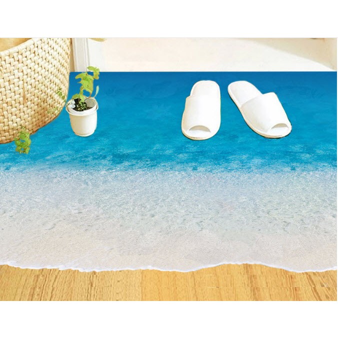 Decal dán tường decal trang trí sóng biển 3D BINBIN PK282 (Có keo sẵn)