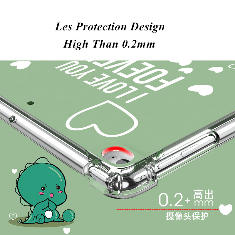 Ốp lưng máy tính bảng họa tiết hoạt hình có đệm khí chống rơi cho iPad Mini 1/2/3/4/5 Air 1/2/3 iPad Pro 11 2018 | BigBuy360 - bigbuy360.vn