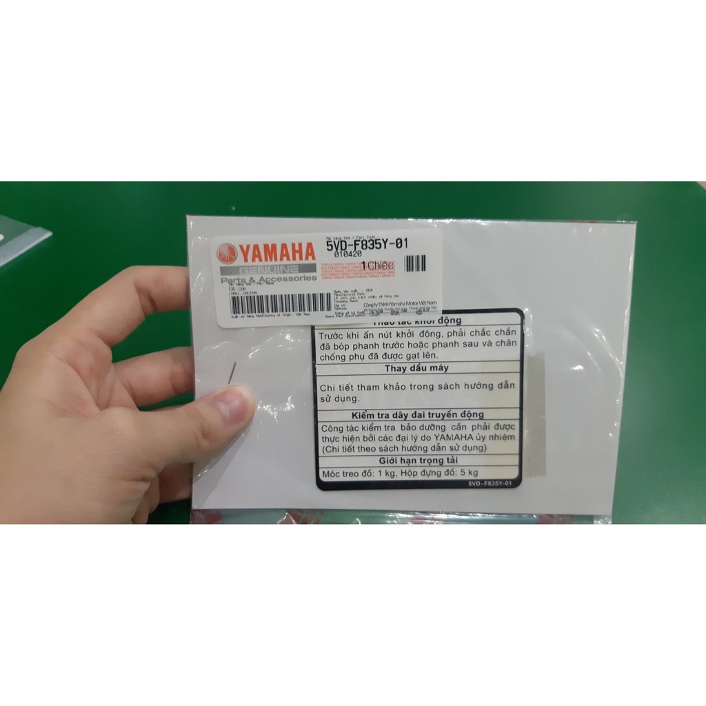 Tem hướng dẫn sử dụng Yamaha