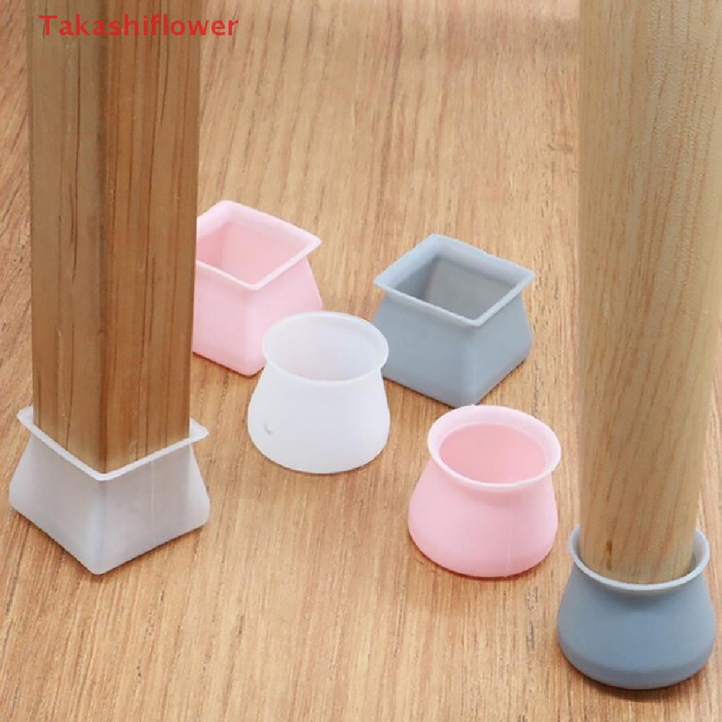 Bộ 4 Miếng Bọc Chân Ghế / Đồ Nội Thất Bằng Silicone Tiện Dụng