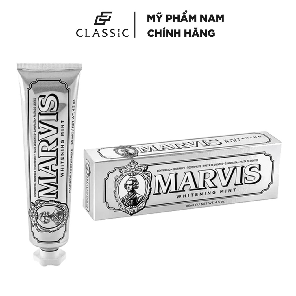 [Mã COS0303 giảm 8% đơn 250K] Kem Đánh Răng Marvis Whitening Mint - Làm Trắng Răng