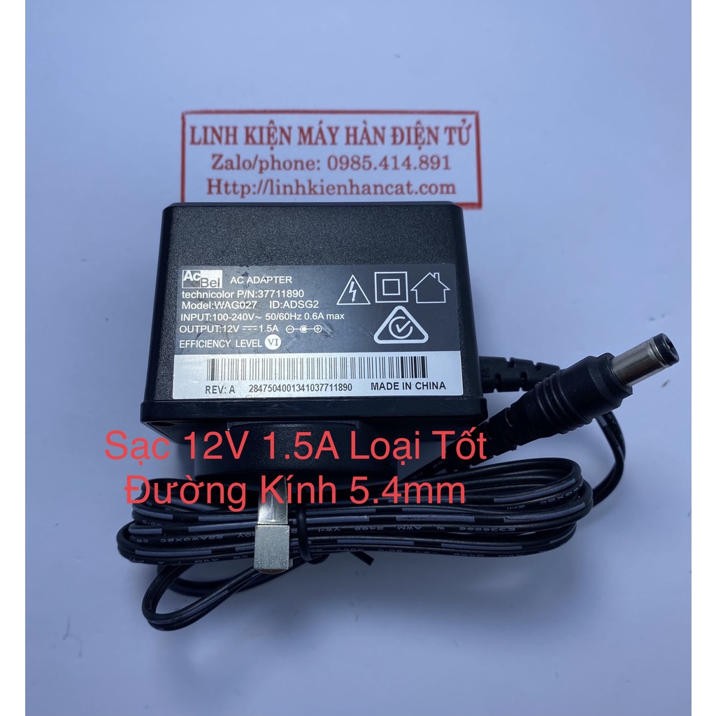 Nguồn 12V 1.5A Mới Loại Tốt