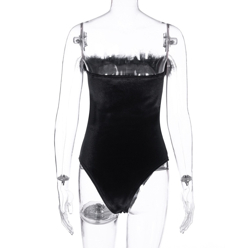 Bộ Bodysuit Nhung Trễ Vai Gợi Cảm | BigBuy360 - bigbuy360.vn