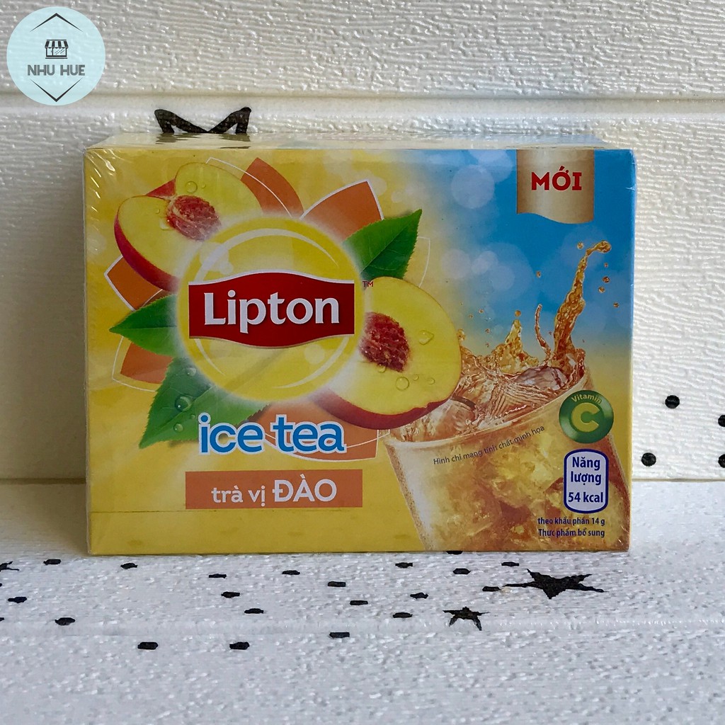 Trà hòa tan Lipton vị đào (hộp 16 gói x 14g)