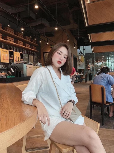 SÉT ĐŨI CỔ VEST KÈM QUẦN DÁNG VÁY SIÊU XINH kèm Ảnh thật + video