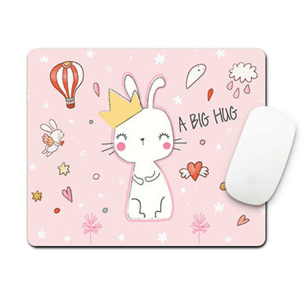 Miếng lót chuột,thỏ trắng nền hồng siêu dễ thương,siêu bền - Hàng nhập khẩu | BigBuy360 - bigbuy360.vn