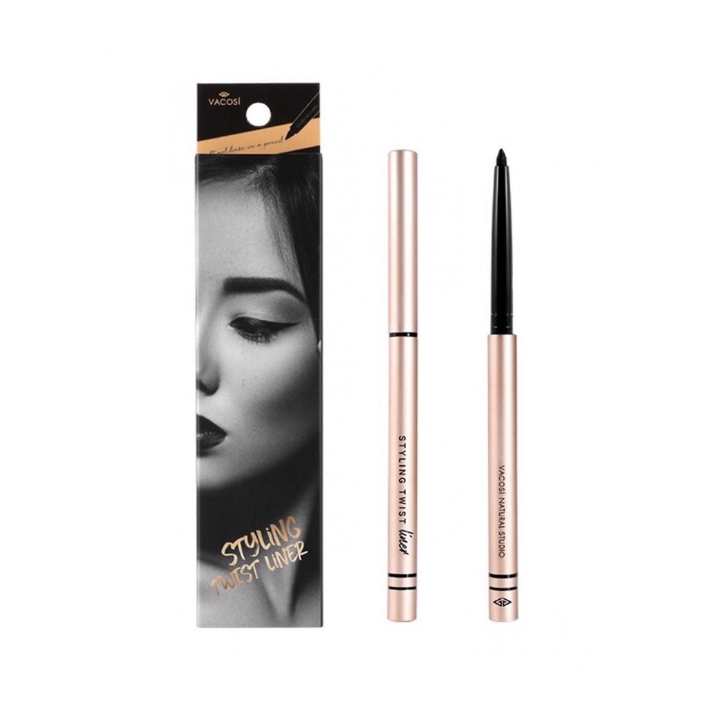 Chì kẻ mắt dạng gel Vacosi Styling Styling Twist Liner