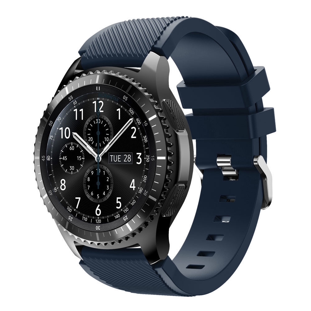 Dây đeo silicon 22mm cho đồng hồ thông minh Samsung Galaxy 3 45mm 46mm Gear S3 Frontier S3 Classic chất lượng cao