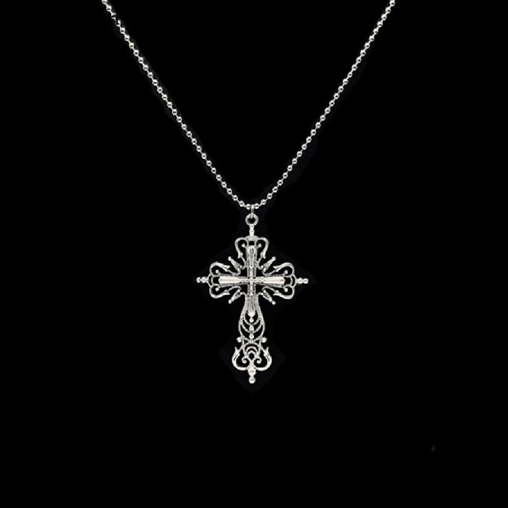 Vòng cổ mặt thánh giá phong cách gothic cá tính thời trang