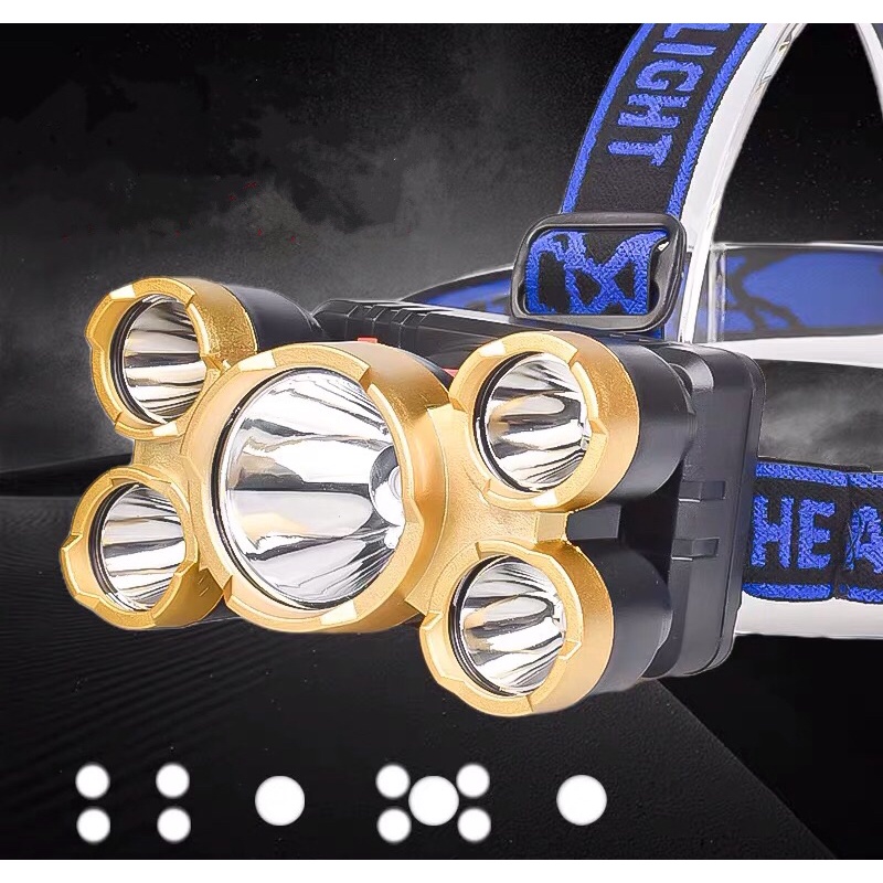 ĐÈN PIN ĐỘI ĐẦU 5 BÓNG SIÊU SÁNG