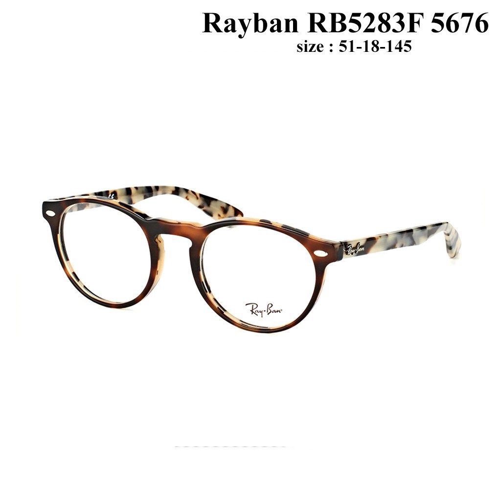 RB5283F 5676-Gọng kính nam nữ thời trang Rayban chính hãng, thiết kế dễ đeo bảo vệ mắt
