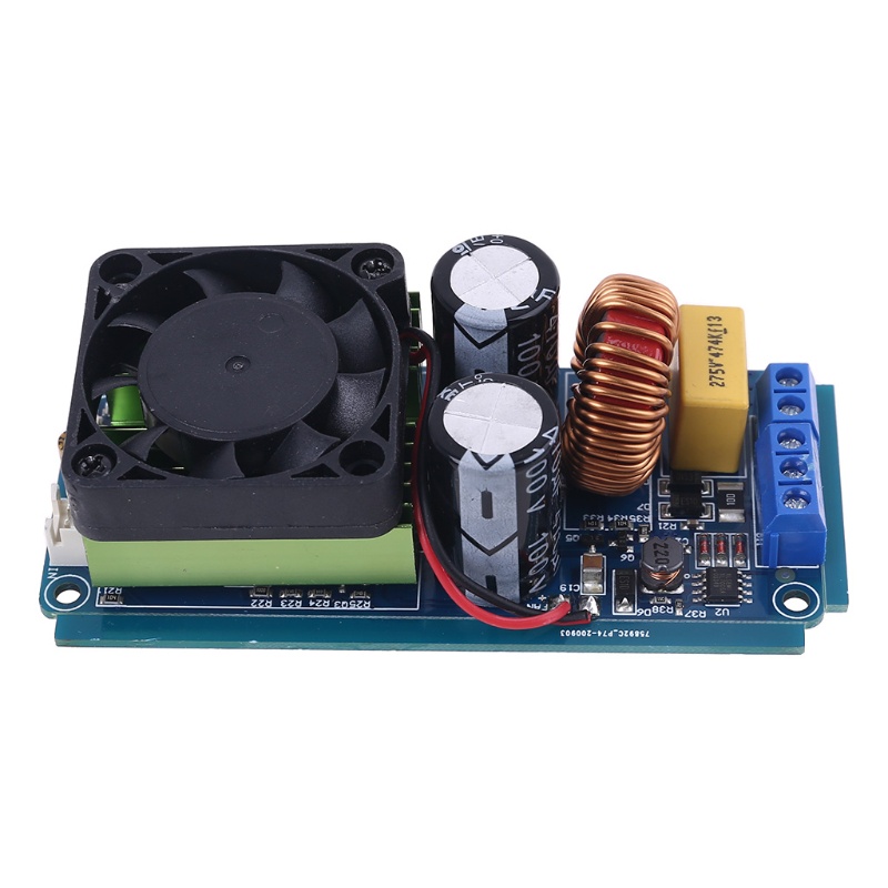 Bo mạch apmly kỹ thuật số kênh đơn IRS2092S 500W khuếch đại nguồn cấp D HIFI có quạt