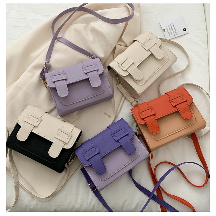 Túi đeo chéo nữ mini nắp túi phối màu cute phong cách Hàn Quốc túi xách nữ thời trang trẻ trung bền đẹp rẻ ABICA TX008