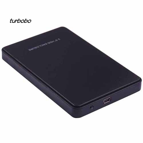 Vỏ bọc ổ cứng ngoài USB 2.0 HDD SATA SSD 2.5inch màu đen