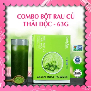 Combo bột rau củ thải độc - dalahouse - 63g - nguyên chất - giàu diệp lục