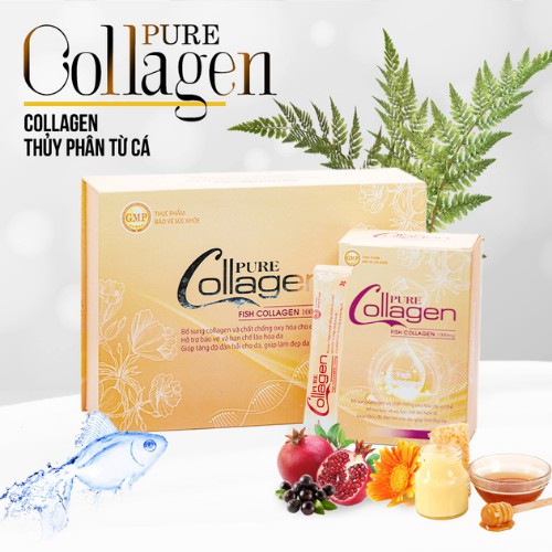 Collagen thủy phân từ cá cao cấp PURE COLLAGEN, collagen, collagen trắng da, collagen thủy phân