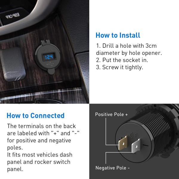 Củ sạc nhanh QC 3.0 cho điện thoại dùng trên xe máy / xe hơi | BigBuy360 - bigbuy360.vn
