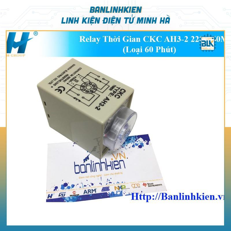 Relay Thời Gian CKC AH3-2 220V 60M (Loại 60 Phút)