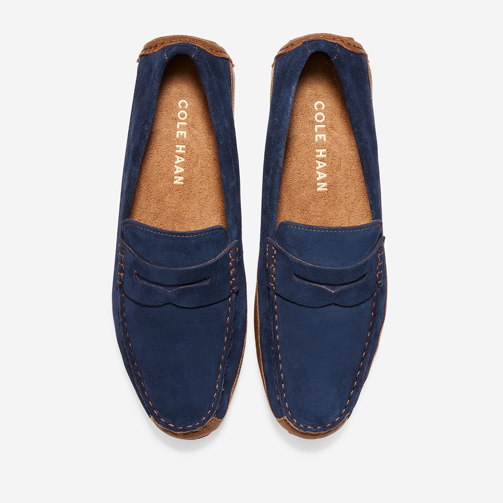 Giày Cole Haan Wyatt Penny (Xanh Navy)