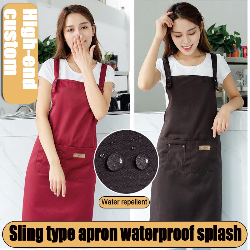 Tạp Dề Cotton Chống Thấm Nước Cho Salon Làm Tóc