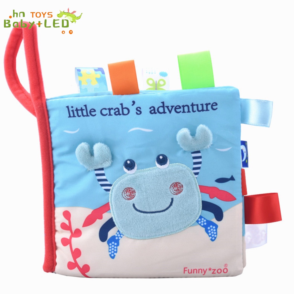 Animal 3D Cloth Book Animal Style Cloth Book Animal Fabric Book Rattle Cloth Books Learning Fabric Book