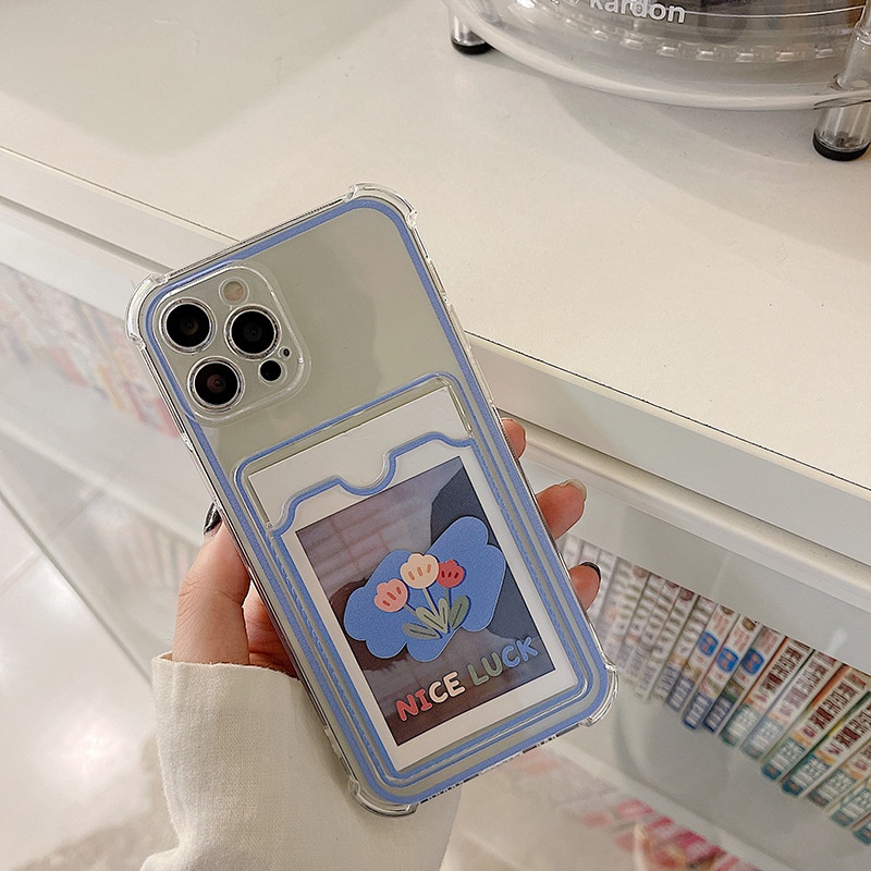Ốp lưng iphone ốp Điện Thoại Mềm Có Ngăn Đựng Thẻ Cho iPhone 13 12 11 12 12 Pro 12 Pro max 11 11 Pro max XS max XR 8 plus 7 plus