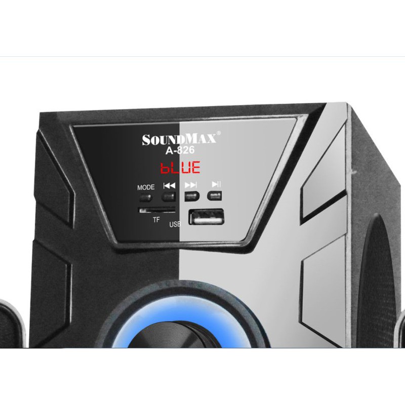 [Mã ELMALLCOIN hoàn 8% xu đơn 499K] Loa Vi Tính SoundMax A-826/2.1 - Hàng Chính Hãng NEW 100%