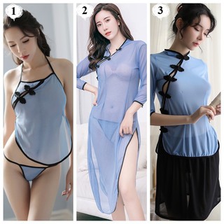 Bộ Cosplay Sườn Xám | Xường Xám Siêu Sexy Gợi Cảm Freesize Cho Các Bạn Nữ Thêm Quyến Rũ Có 3 Mẫu Tùy Chon