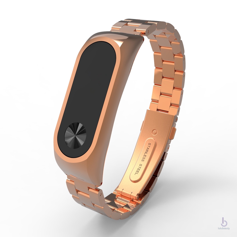 Dây Đeo Thay Thế Chất Liệu Kim Loại Dạng Lưới Thời Trang Cho Xiaomi Mi Band 2