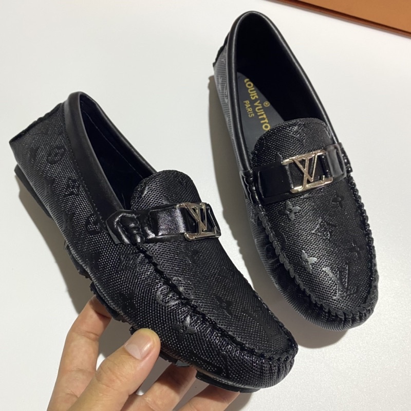 Giày lười nam da cao cấp, giày da nam đế âm fullbox.