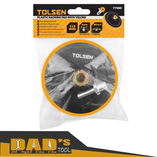 ĐẾ CAO SU DÍNH ĐÁNH BÓNG CÓ ĐAI ỐC 115/125/150MM -  TOLSEN 77260/61/62