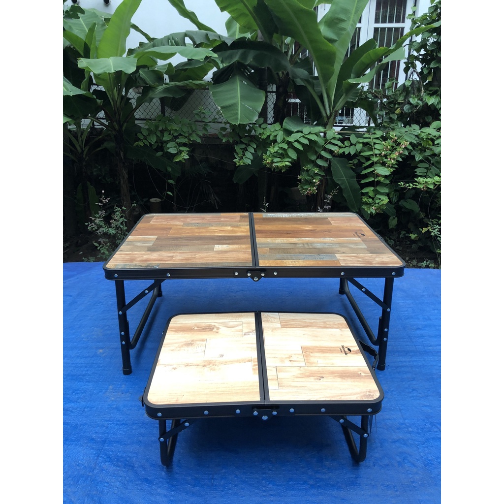 Bàn dã ngoại gấp hộp vân gỗ Naturehike NH20JJ028 - S