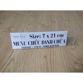 KỆ CHỨC DANH MICA 21X7CM ok
