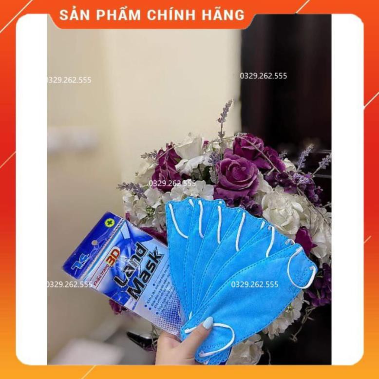 (Sale) Khẩu trang 3D Land mask sét 6 cái phong cách KF74 Hàn