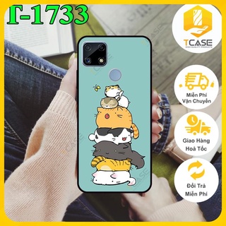 Ốp lưng nhám chống sốc dành cho Realme C25, C25s, C12 in hình nhiều mẫu phần A