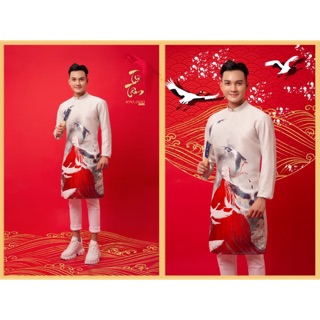 Áo dài cách tân, áo dài tết, áo dài nam, áo dài canh tý, áo dài xuân 2020 -
