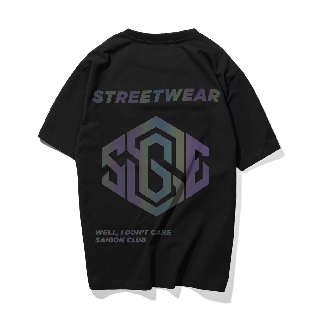 Áo phong tay lỡ SGES phảng quang streetwear unisex form rộng nam nữ