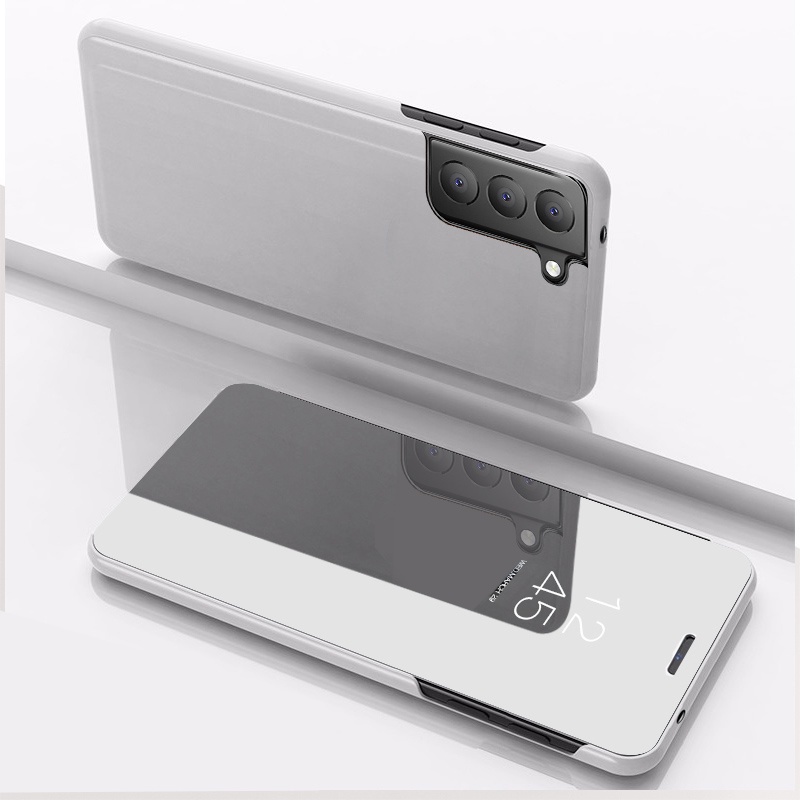 Ốp Điện Thoại Nắp Lật Mặt Gương Chống Sốc Cho Samsung Galaxy S21 FE 5G S21FE S22 Plus + Ultra