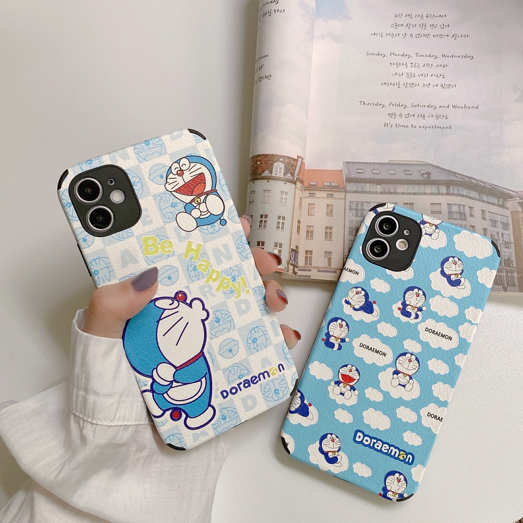 Ốp điện thoại cứng hình Doraemon dễ thương cho Vivo Y11 Y17 Y50 V9 Y12S Y93 Y97 V15 Y12 Y15 Y19 Y30 Y30i V15 Y83 Y81 Y85