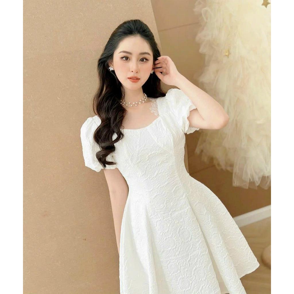 Đầm dự tiệc sang trọng trẻ trung, váy dự tiệc cưới đơn giản, áo đầm đẹp 2024 K N Boutique