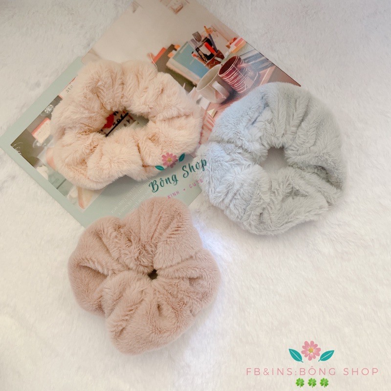 Dây cột tóc lông nhung mềm mịn Bông Shop