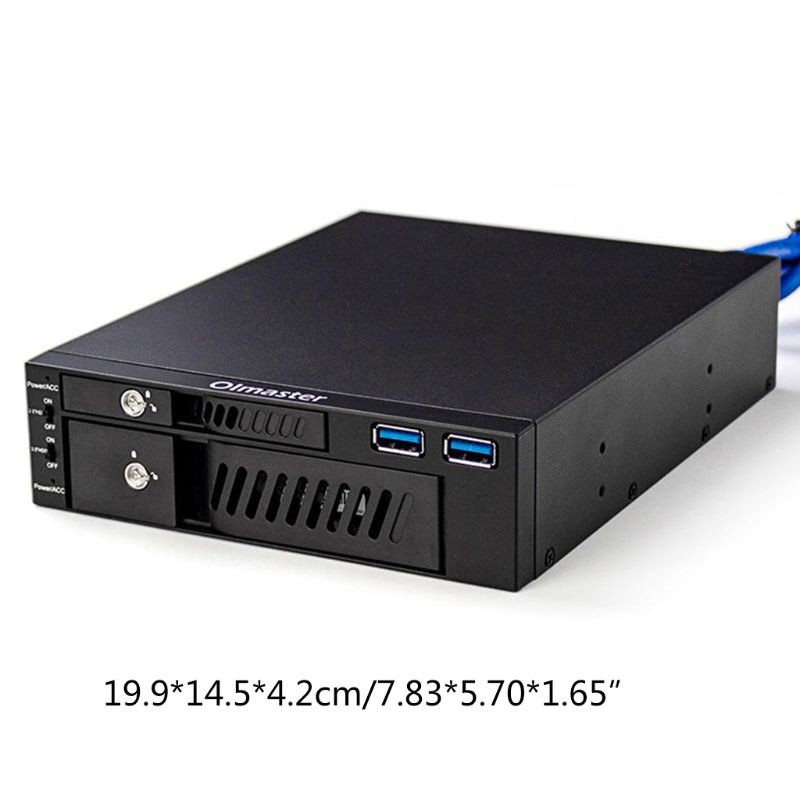 Hộp Ổ Cứng Ngoài Hdd Ssd Hai Cổng Usb Mr-6203 2.5 / 3.5 &quot;