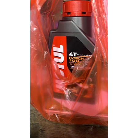 Dầu nhớt Motul 4T Hi-tech 10W40 1 lít - dùng cho các loại xe máy xe côn xe số 4 thì - Đèn xe Việt